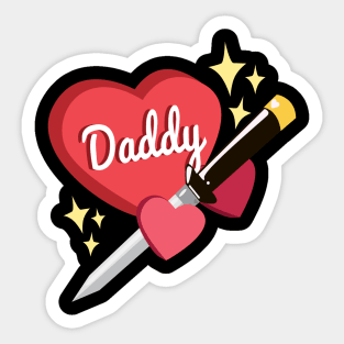 Daddy Candygram Sticker
